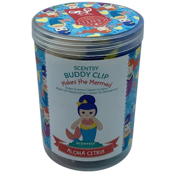 Scentsy Buddy Clip Malani The Mermaid Aloha Citrus Scented Plush NEW - Picture 2 of 7